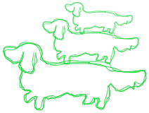 しま動物病院:犬・イラスト